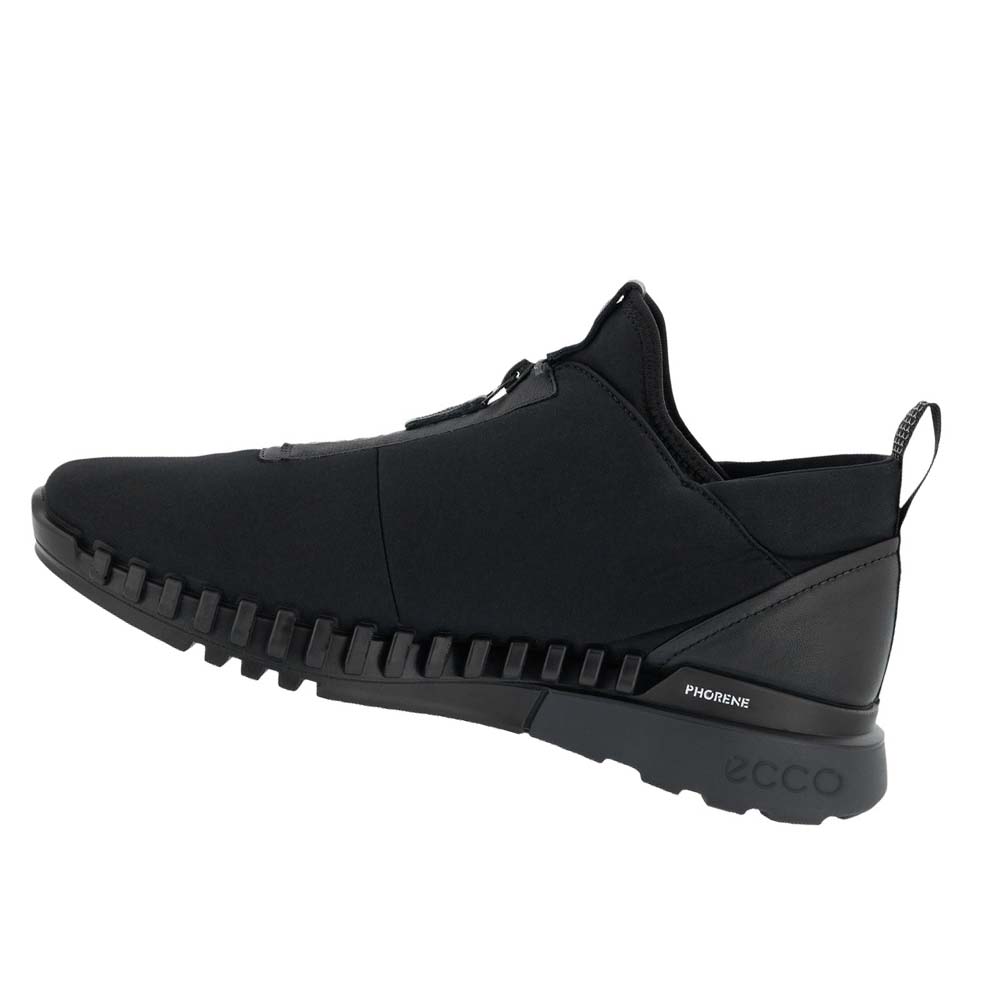 Férfi Ecco Zipflex Slip On Gtx Tornacipő Fekete | HU 675FDN